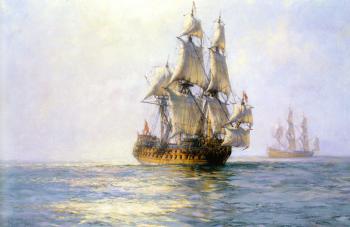 矇塔古 道森 The Royal Charles on Sunlit Waters 矇塔古 道森 The Royal Charles on Sunlit Waters